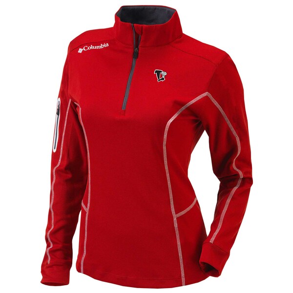 コロンビア レディース ジャケット＆ブルゾン アウター Lansing Lugnuts Columbia Women 039 s OmniWick Shotgun QuarterZip Pullover Top Red