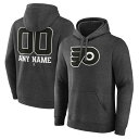 t@ieBNX Y p[J[EXEFbgVc AE^[ Philadelphia Flyers Fanatics Branded Monochrome Personalized Name & Number Pullover Hoodie Charcoal