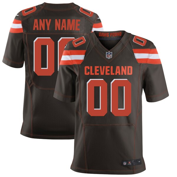 ʥ  ˥ե ȥåץ Cleveland Browns Nike Elite Custom Jersey Brown