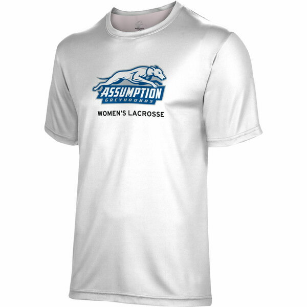 ץե  T ȥåץ Assumption Greyhounds ProSphere Women's Lacrosse TShirt White