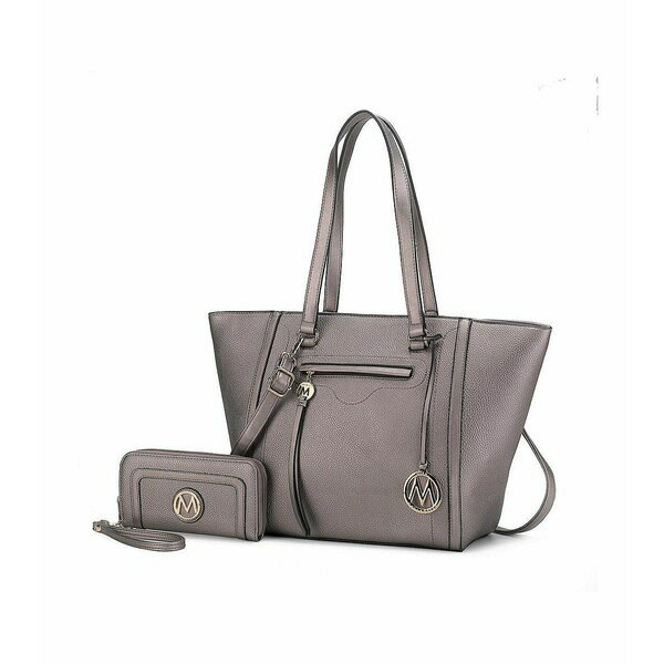 楽天astyMKFコレクション レディース 財布 アクセサリー Alexandra Women s Tote Bag with Wallet by Mia K Pewter