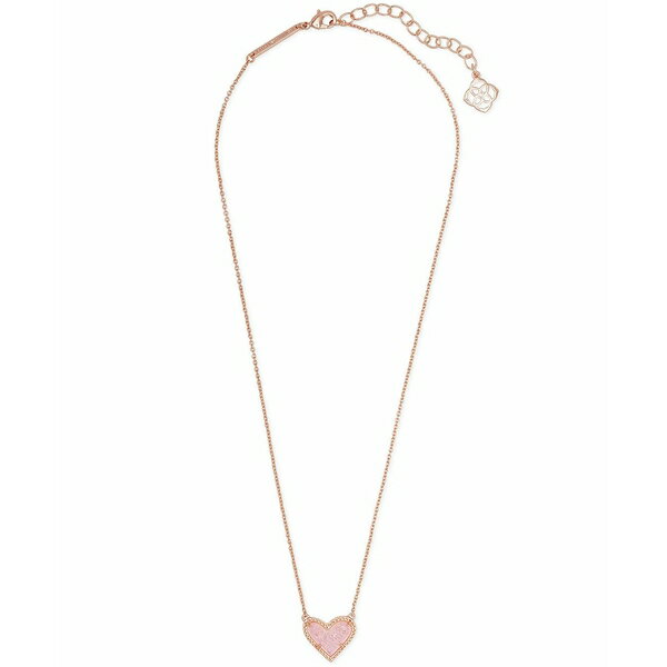 PhXRbg fB[X lbNXE`[J[Ey_ggbv ANZT[ 14K Gold Plated and Genuine Stone Ari Heart Pendant Necklace Pink Drusy