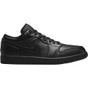 ジョーダン メンズ フィットネス スポーツ Air Jordan 1 Low Shoes Black/Black/Black