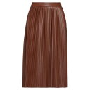 【送料無料】 ジジル レディース スカート ボトムス Midi skirts Brown