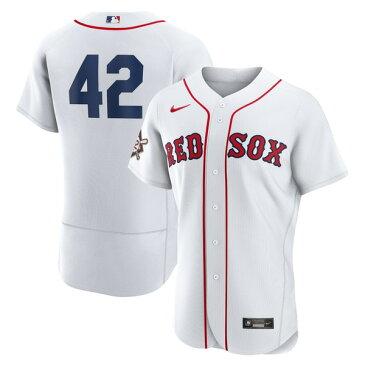 ナイキ メンズ ユニフォーム トップス Jackie Robinson Boston Red Sox Nike Authentic Player Jersey White