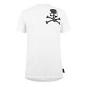 【送料無料】 フィリッププレイン メンズ Tシャツ トップス Skull Print T-Shirt White 01