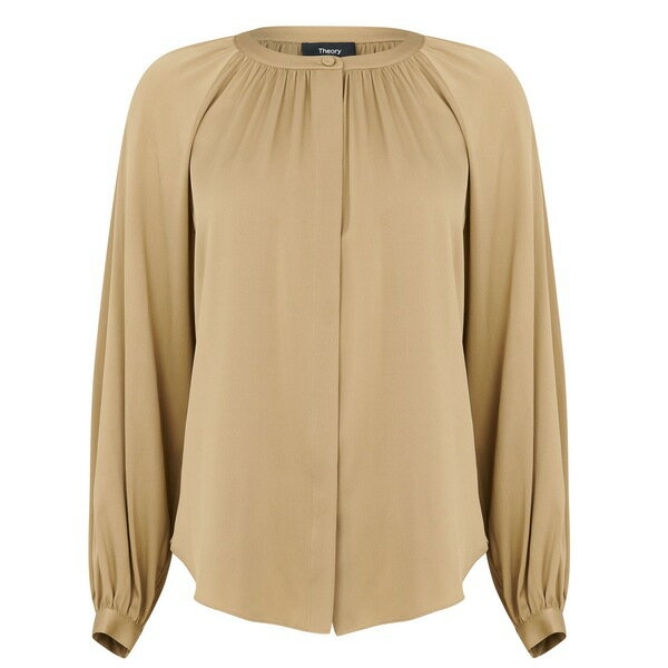 yz ZI[ fB[X Vc gbvX Romantic Blouse New Camel