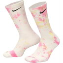 iCL fB[X C A_[EFA Nike Colorsplash Tie Dye 2 Pack Crew Socks Orange/Lilac/Pink/Grn/Blu