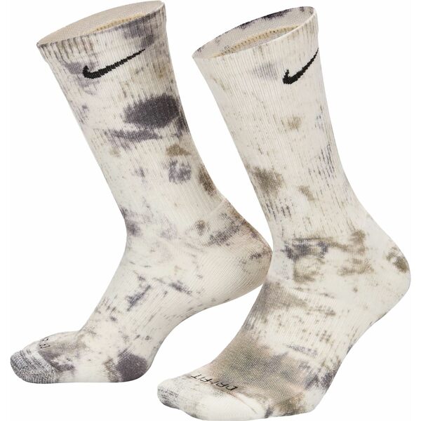 楽天astyナイキ レディース 靴下 アンダーウェア Nike Colorsplash Tie Dye 2 Pack Crew Socks Bone/Olive/Grey/Vt/Mauve