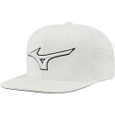 ~Ym Y Xq ANZT[ Mizuno Tour Flat Snapback Golf Hat White/White