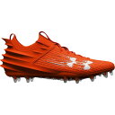 A_[A[}[ Y TbJ[ X|[c Under Armour Men's Blur Smoke 2.0 MC Football Cleats Orange/White