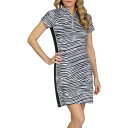 テイル レディース シャツ トップス TAIL Women 039 s Lindy 6.5” Short Sleeve Golf Dress Racing Stripes