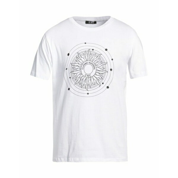 【送料無料】 シーエヌシー コスチューム ナショナル メンズ Tシャツ トップス T-shirts White