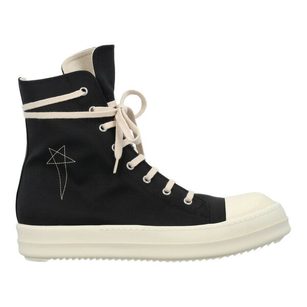 リックオウエンス Rick Owens リックオウエンス メンズ スニーカー 【Rick Owens DRKSHDW Fogachine Hi】 サイズ EU_39(24.0cm) Pentagram Embroidery Black Milk