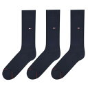 Tommy Hilfiger トミー ヒルフィガー メンズ 靴下 アンダーウェア Hilfiger Bodywear Sports 3 Pack Mens Crew Socks