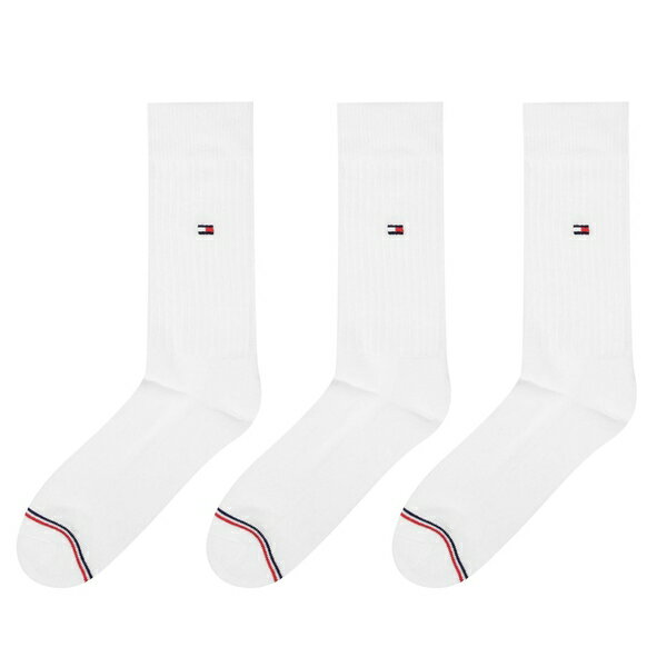 Tommy Hilfiger トミー ヒルフィガー メンズ 靴下 アンダーウェア Hilfiger Bodywear Sports 3 Pack Mens Crew Socks