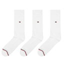 トミー ヒルフィガー メンズ 靴下 アンダーウェア Hilfiger Bodywear Sports 3 Pack Mens Crew Socks