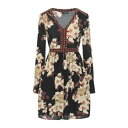 【送料無料】 ツインセット レディース ワンピース トップス Mini dresses Black
