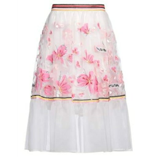 【送料無料】 エルマンノ シェルヴィーノ レディース スカート ボトムス Midi skirts White 【送料無料】 エルマンノ シェルヴィーノ レディース スカート ボトムス Midi skirts White