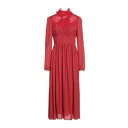 【送料無料】 ヴァレンティノ ガラヴァーニ レディース ワンピース トップス Midi dresses Red