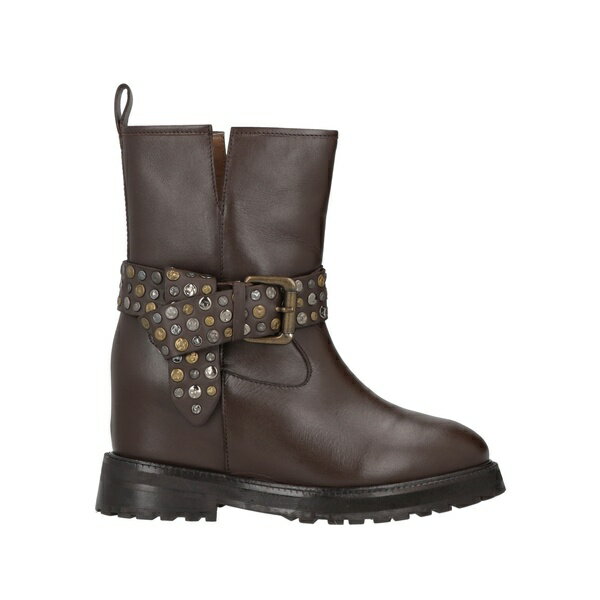 【送料無料】 エマヌエーレ ヴェー レディース ブーツ シューズ Ankle boots Brown