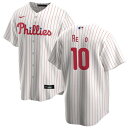 ナイキ メンズ ユニフォーム トップス Philadelphia Phillies Nike Home Replica Custom Jersey White
