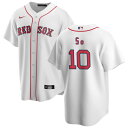 ナイキ メンズ ユニフォーム トップス Boston Red Sox Nike Home Replica Custom Jersey White
