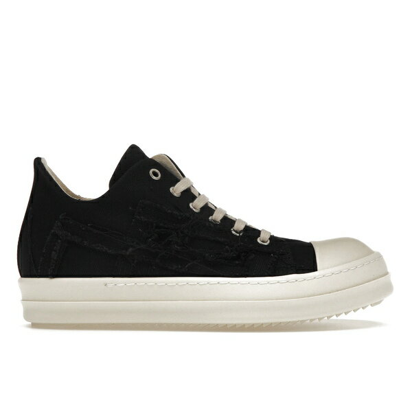 リックオウエンス Rick Owens リックオウエンス メンズ スニーカー 【Rick Owens DRKSHDW Slashed Low Sneaks】 サイズ EU_40(25.0cm) Black Milk