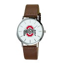 W[fB Y rv ANZT[ Ohio State Buckeyes Plexus Leather Watch -