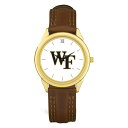 W[fB Y rv ANZT[ Wake Forest Demon Deacons Unisex Team Logo Leather Wristwatch -