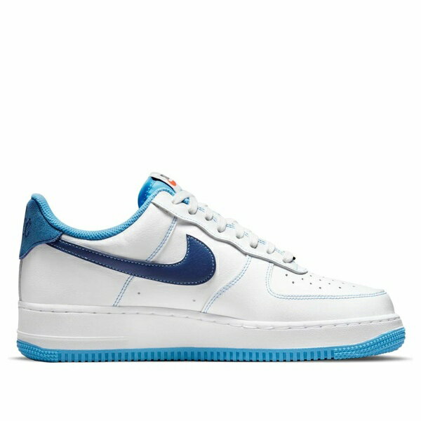 Nike ナイキ メンズ スニーカー White/Obsidian/University Blue 【Nike Air Force 1 '07 'First Use - White University Blue' DA8478-100】 サイズ US_12.5(30.5cm)