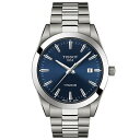 ティソット メンズ 腕時計 アクセサリー Men's Swiss Gentleman Gray Titanium Bracelet Watch 40mm Blue その1