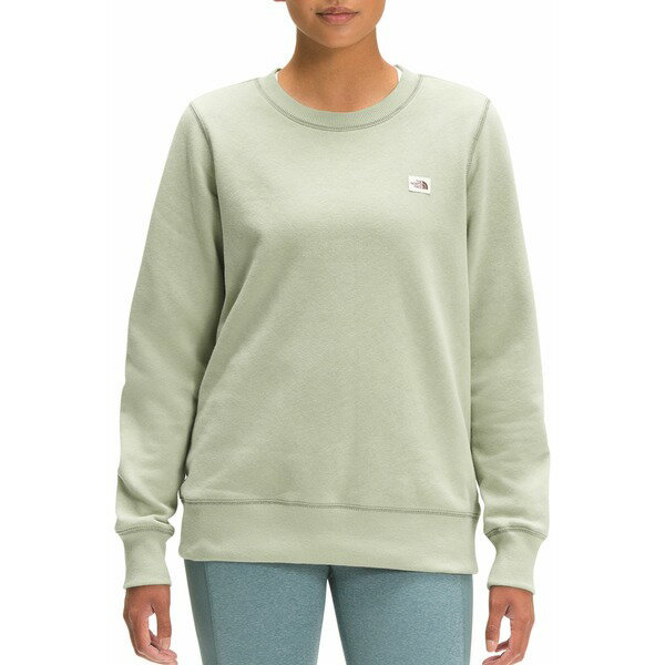 ノースフェイス レディース パーカー・スウェットシャツ アウター The North Face Women's Heritage Patch Crew Sweatshirt Tea Green