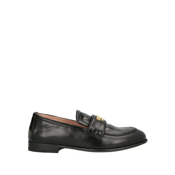 【送料無料】 モスキーノ レディース スリッポン・ローファー シューズ Loafers Black