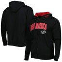 コロシアム メンズ パーカー スウェットシャツ アウター New Mexico Lobos Colosseum Arch Logo 3.0 FullZip Hoodie Black