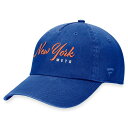 ファナティクス レディース 帽子 アクセサリー New York Mets Fanatics Branded Women's Script Adjustable Hat Royal