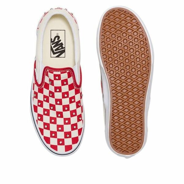 Vans バンズ メンズ スニーカー 【Vans Classic Slip-On Checkerboard 'Racing Red White' VN000D6YIZQ】 サイズ US_8(26.0cm)