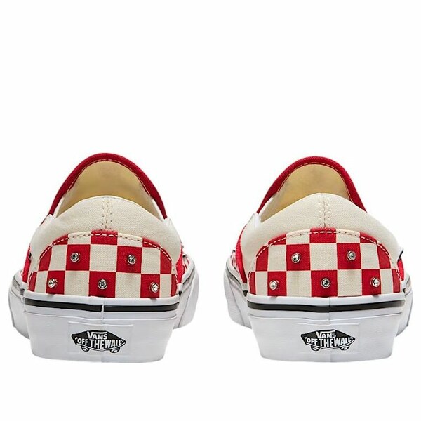 Vans バンズ メンズ スニーカー 【Vans Classic Slip-On Checkerboard 'Racing Red White' VN000D6YIZQ】 サイズ US_8(26.0cm)