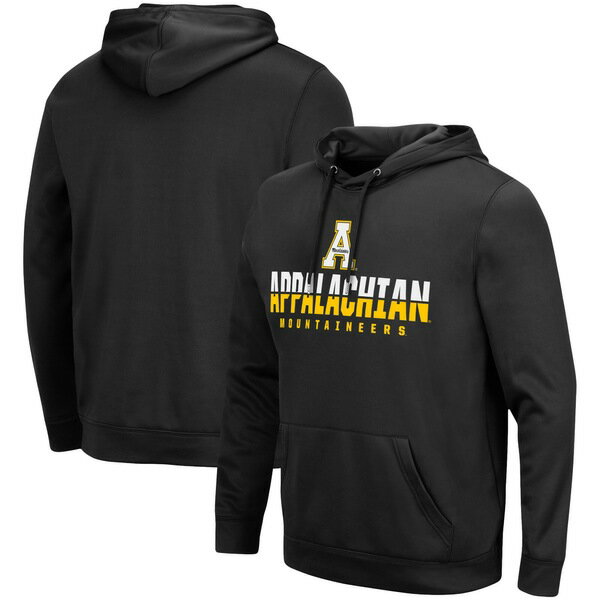 コロシアム メンズ パーカー・スウェットシャツ アウター Appalachian State Mountaineers Colosseum Lantern Pullover Hoodie Black