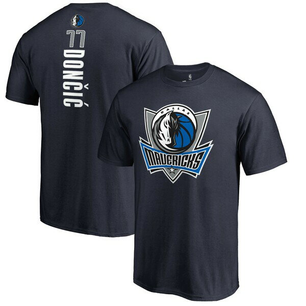 եʥƥ  T ȥåץ Luka Doncic Dallas Mavericks Fanatics Branded Team Backer Name &Number TShirt Navy