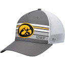 フォーティーセブン メンズ 帽子 アクセサリー Iowa Hawkeyes '47 Brrr Altitude Trucker Adjustable Hat Charcoal