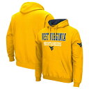 RVA Y p[J[EXEFbgVc AE^[ West Virginia Mountaineers Colosseum Sunrise Pullover Hoodie Gold