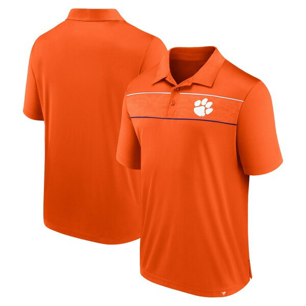 ファナティクス メンズ ポロシャツ トップス Clemson Tigers Fanatics Branded Defender Polo Orange