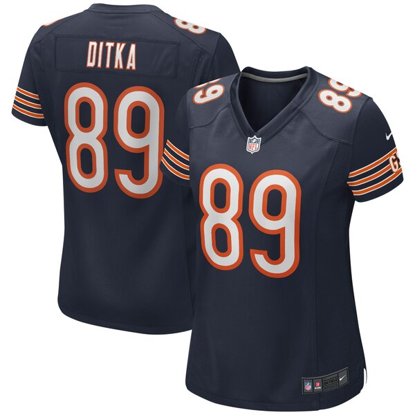 ナイキ レディース ユニフォーム トップス Mike Ditka Chicago Bears Nike Women's Game Retired Player Jersey Navy