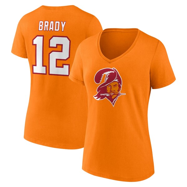 ファナティクス レディース Tシャツ トップス Chris Godwin Tampa Bay Buccaneers Fanatics Branded Women's Throwback Player Icon Name & Number TShirt Orange