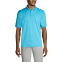 ランズエンド メンズ ポロシャツ トップス Men's Short Sleeve Rapid Dry Active Polo Shirt Brilliant t...
