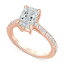 Хå꡼ߥ奫 ǥ  ꡼ Certified Lab-Grown Diamond Radiant-Cut Engagement Ring (2-1/2 ct. t.w.) in 14k Gold Rose Gold