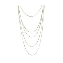 ニコル ニコルミラー メンズ ネックレス・チョーカー アクセサリー Multi-Row Cobra Chain Necklace Gold