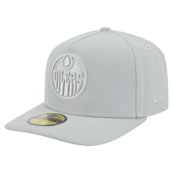 ニューエラ メンズ 帽子 アクセサリー Edmonton Oilers New Era Color Pack AFrame 59FIFTY Fitted Hat Gray