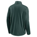 ナイキ メンズ ジャケット＆ブルゾン アウター Oakland Athletics Nike Agility Pacer Lightweight Performance HalfZip Top Green 3